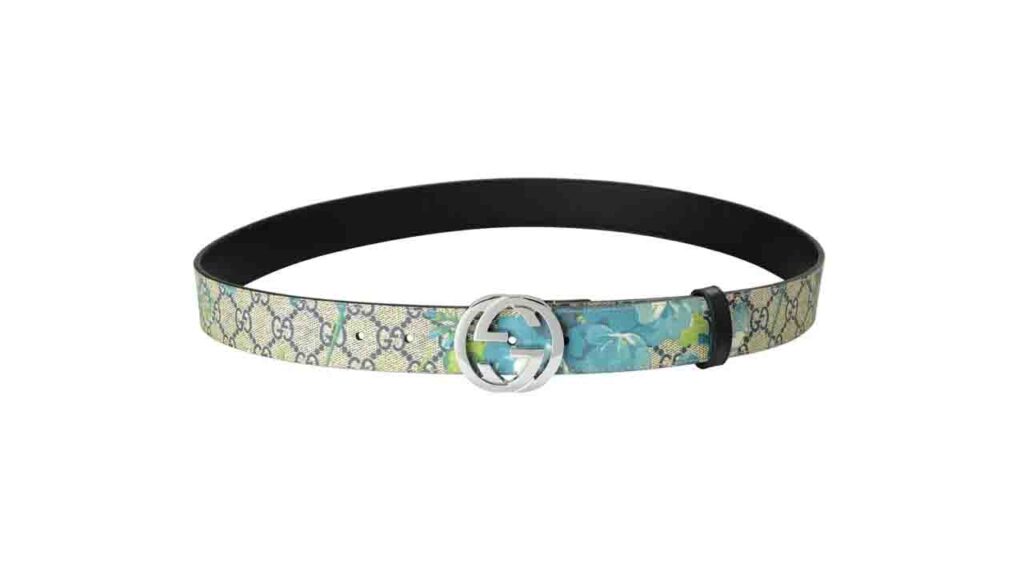 gucci floral belt