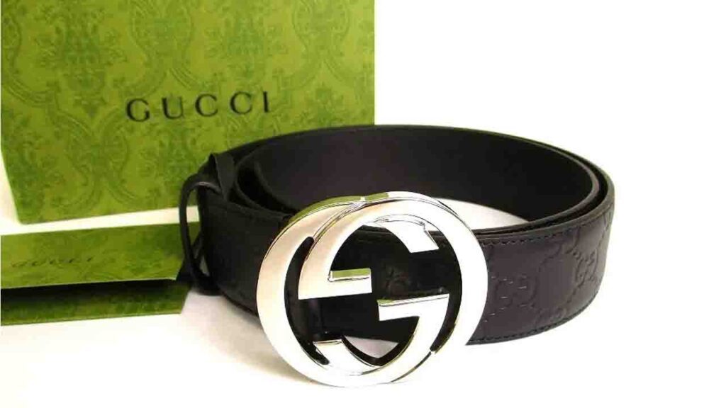 tali pinggang gucci interlocking g leather belt