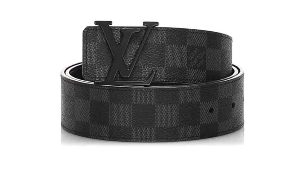 louis vuitton damier graphite belt