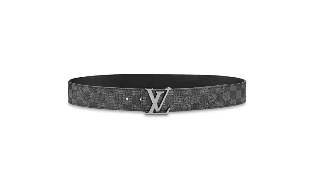 tali pinggang lv original monogram canvas belt with lv initiales buckle