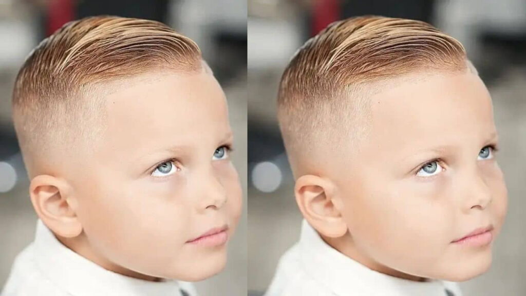 style rambut budak lelaki caesar cut
