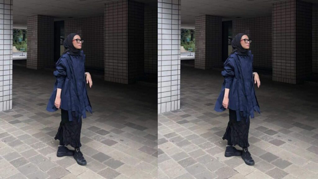 idea baju navy blue tudung warna apa ? tudung hitam