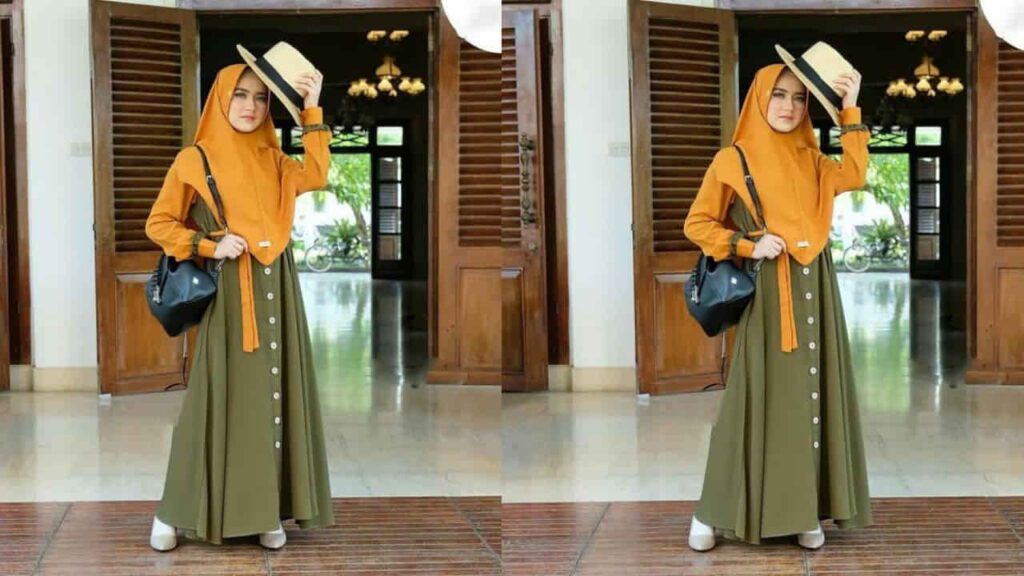 baju hijau tudung warna apa, tudung mustard