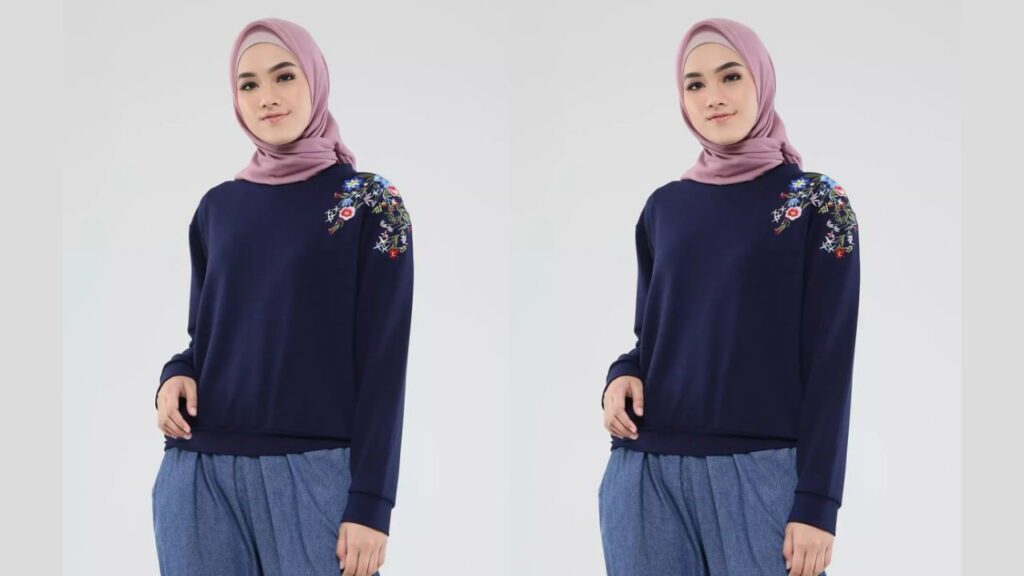 idea baju navy blue tudung warna apa ? tudung warna merah jambu mauve