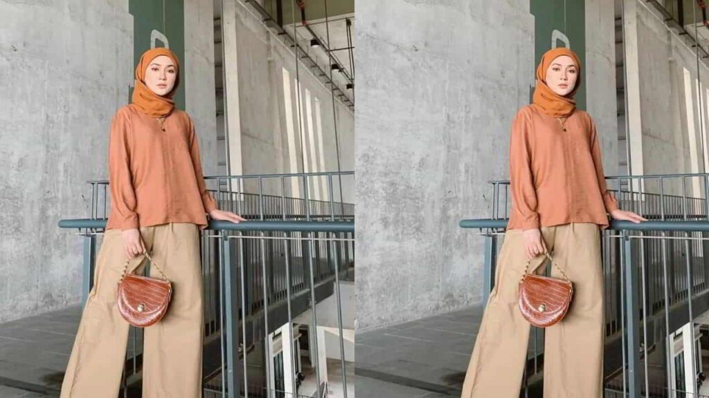 baju warna coklat tudung warna apa, tudung warna coklat karamel