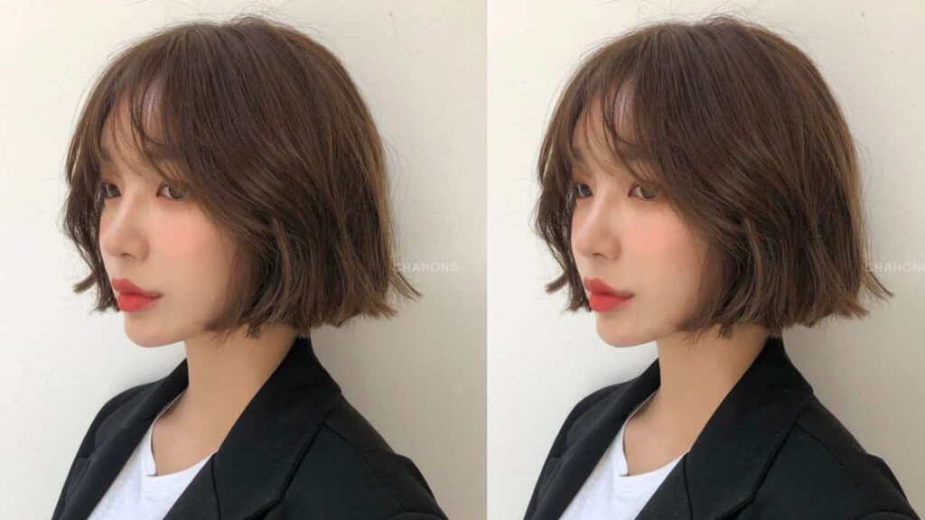 style rambut pendek perempuan korea, classic bob