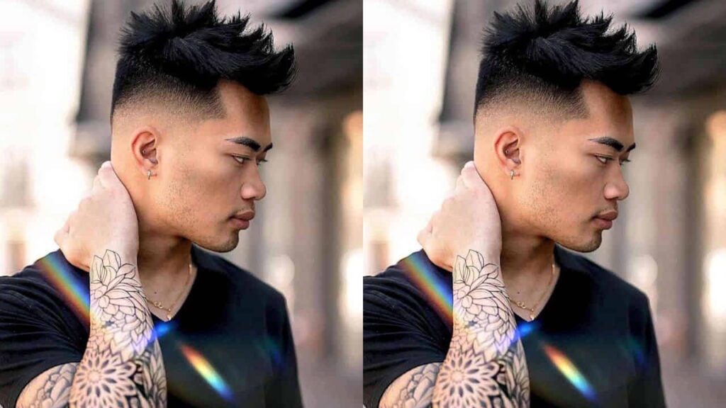 gaya rambut mohawk, fade hawk