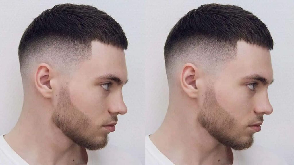 gaya rambut pria pendek samping, high top fade