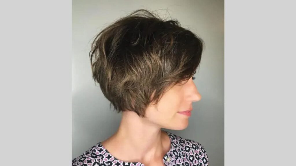 long layered pixie