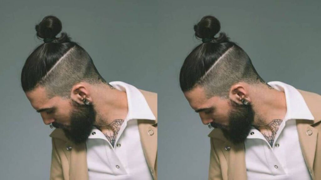 gaya rambut pria pendek samping, man bun undercut