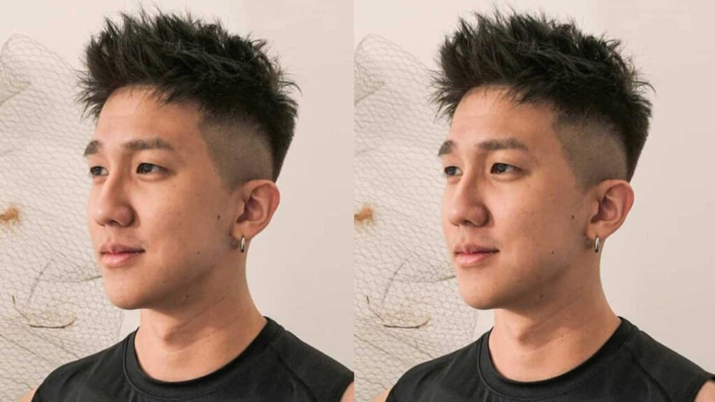 gaya rambut french crop lelaki, spiky hairstyle