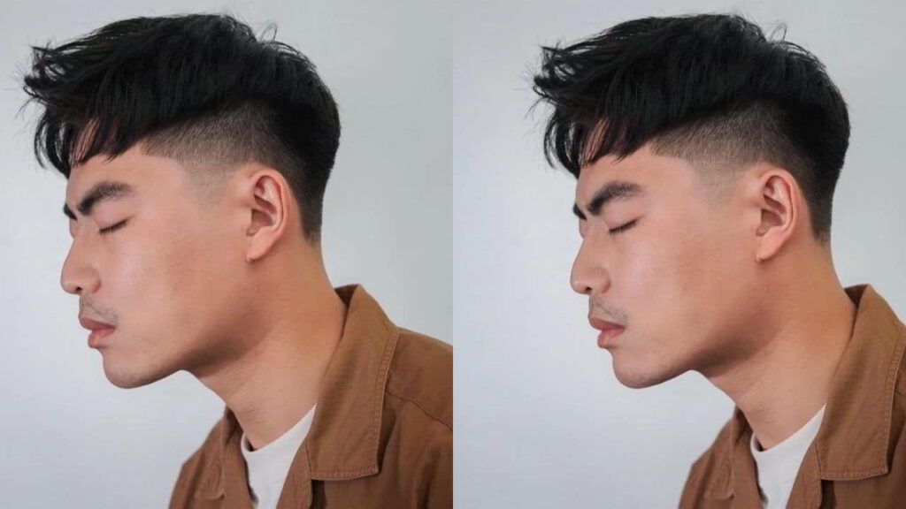 style rambut lelaki low fade, comb over