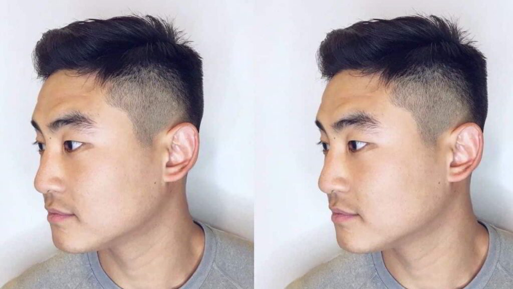 style rambut lelaki low fade, undercut