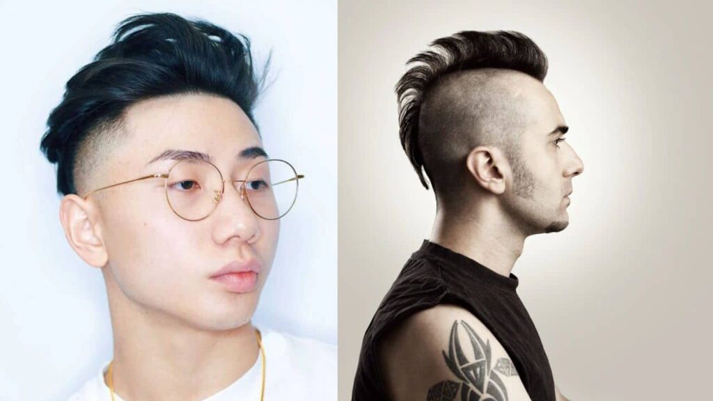 gaya rambut mohawk, undercut mohawk