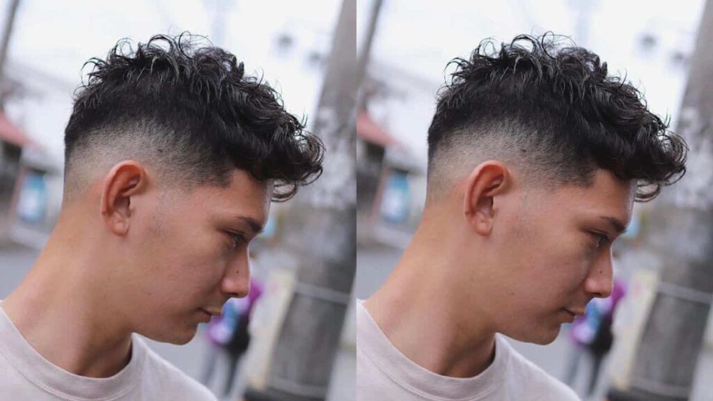 gaya rambut mohawk, wavy mohawk