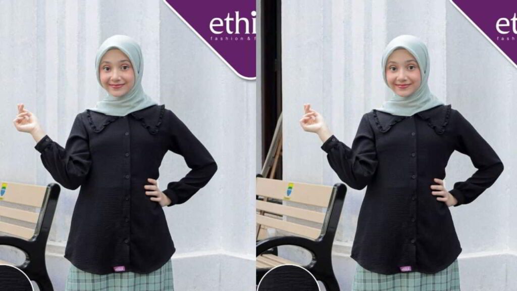 baju hitam tudung warna apa, warna mint green