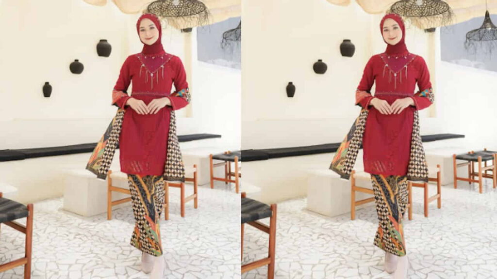 fesyen baju kebaya nyonya, kebaya batik moden sofia