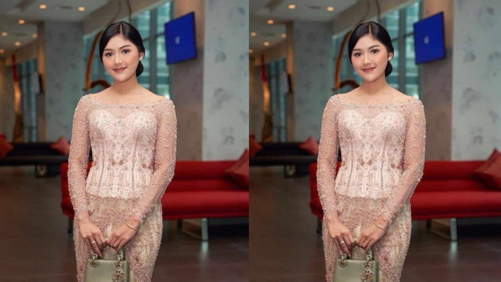 fesyen baju kebaya nyonya, kebaya moden lengan panjang pink muda