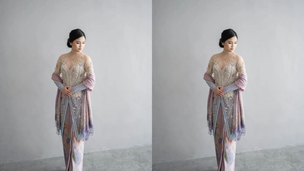 fesyen baju kebaya nyonya, kebaya pastel moden dengan perincian sulaman