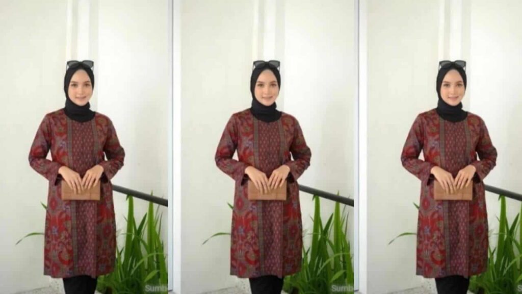 fesyen baju songket, tank top bahan songket