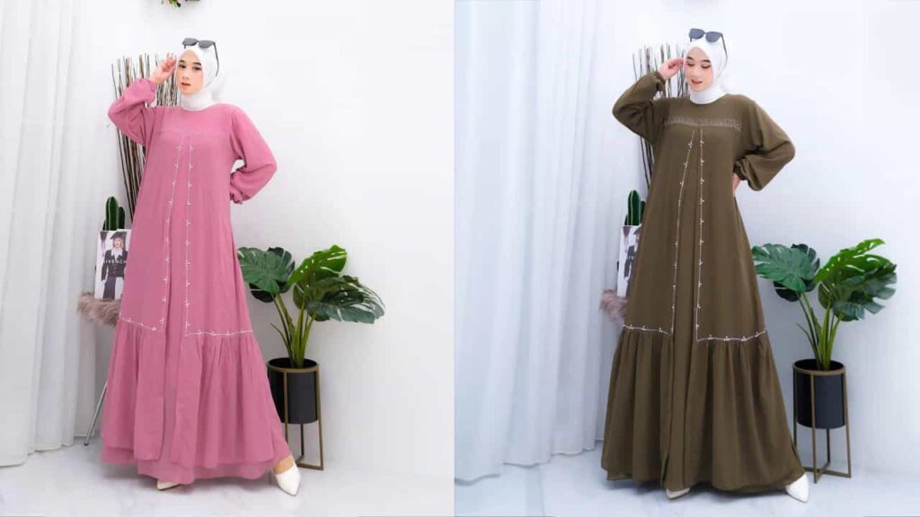 fesyen blouse muslimah, amie collection zaskia dress ceruty mix swaroski