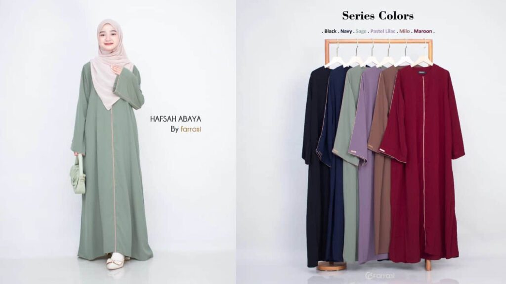 fesyen blouse muslimah, farrasi abaya hafsah