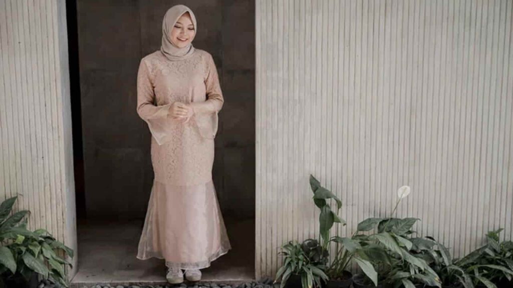 fesyen blouse muslimah, gamis mermaid cutting