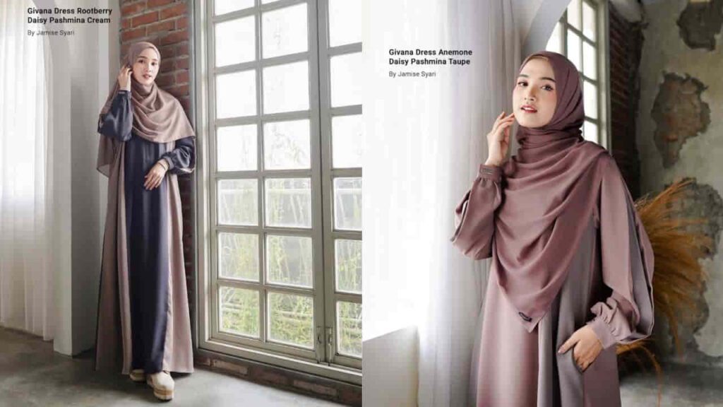 fesyen blouse muslimah, jamise syari jamise givana dress new color