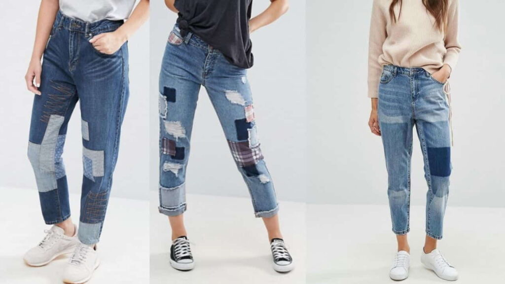 fesyen untuk wanita punggung besar, boyfriend jeans