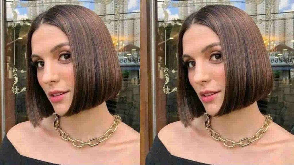 gaya rambut pendek perempuan muka bulat, rambut pendek dengan bob rata