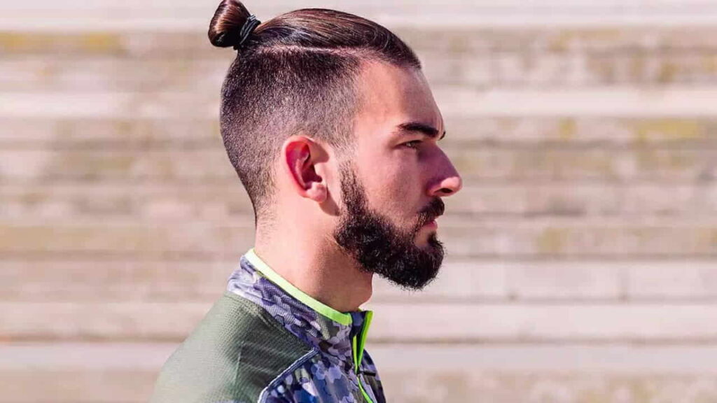 man bun top knot