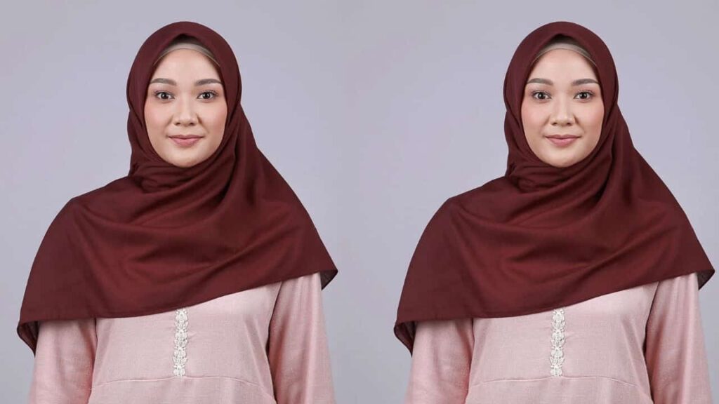 padanan baju cream tudung warna apa, tudung maroon