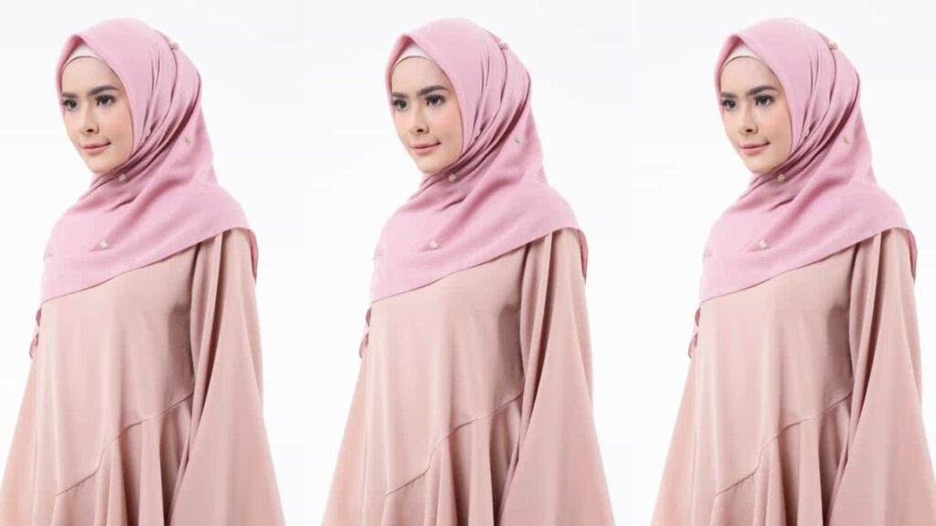 padanan baju cream tudung warna apa, tudung pink