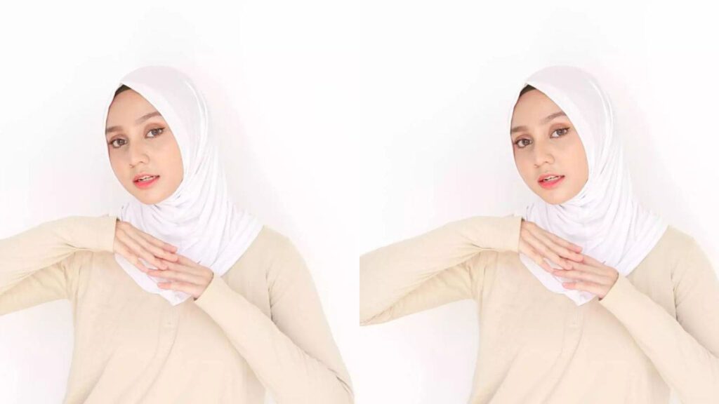 padanan baju cream tudung warna apa, tudung putih