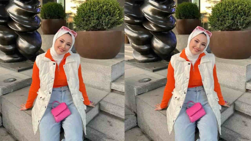 padanan baju jingga tudung warna apa, tudung warna putih