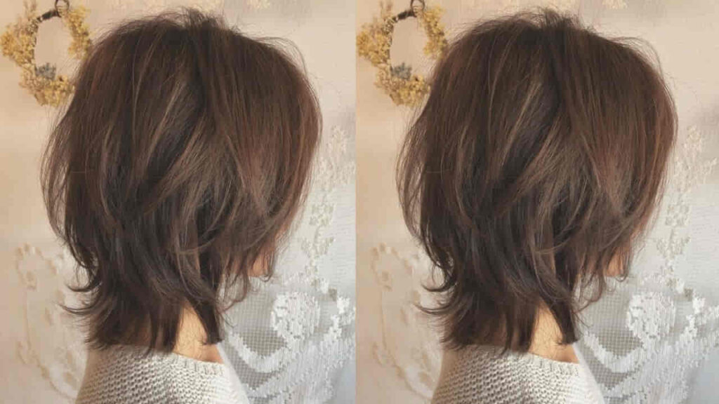 style rambut perempuan layer, medium shaggy hair