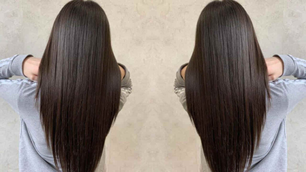 style rambut perempuan panjang v-shape layer cut