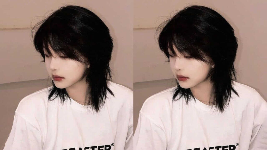 style rambut perempuan pendek gaya korea, mullet