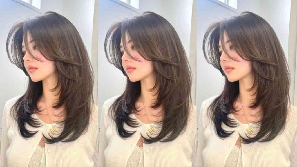 style rambut perempuan pendek gaya korea, soft layer