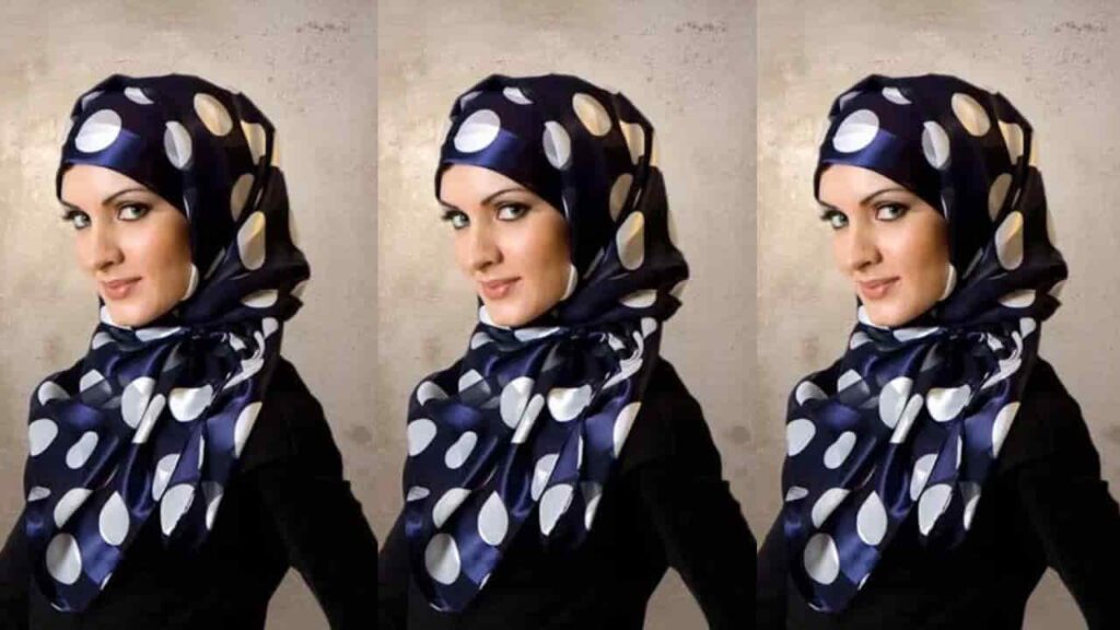 turkish hijab style, corak selendang