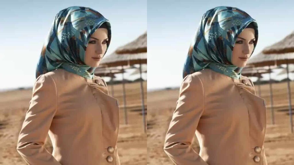 turkish hijab style, hijab sutera turki bercetak untuk kerja