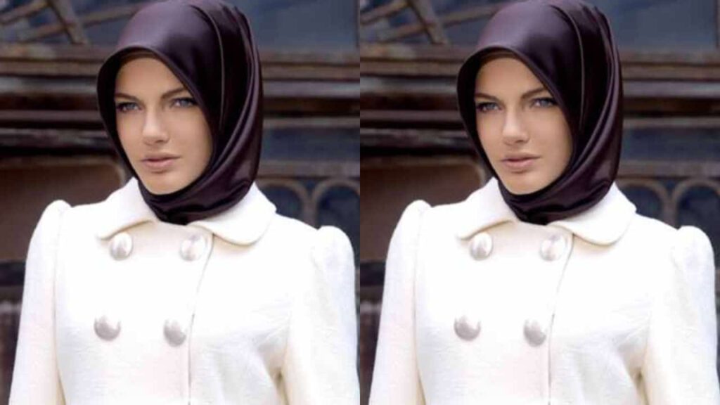 turkish hijab style, solid color satin scarf