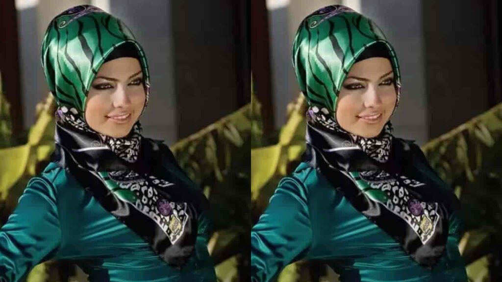 turkish hijab style, sutera pada pakaian party outfit