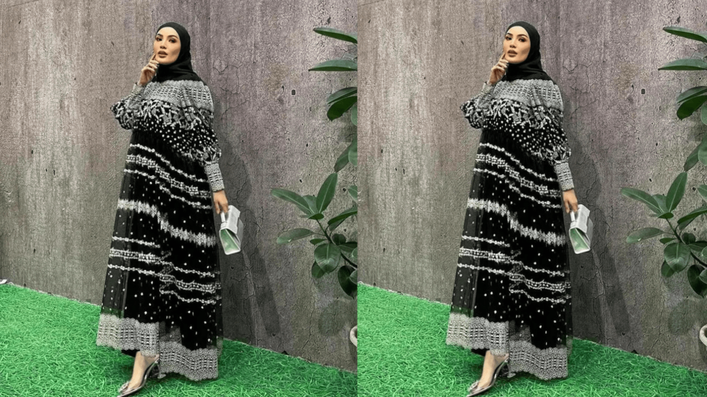 baju raya untuk ibu mengandung adriana blouse dengan tutu skirt