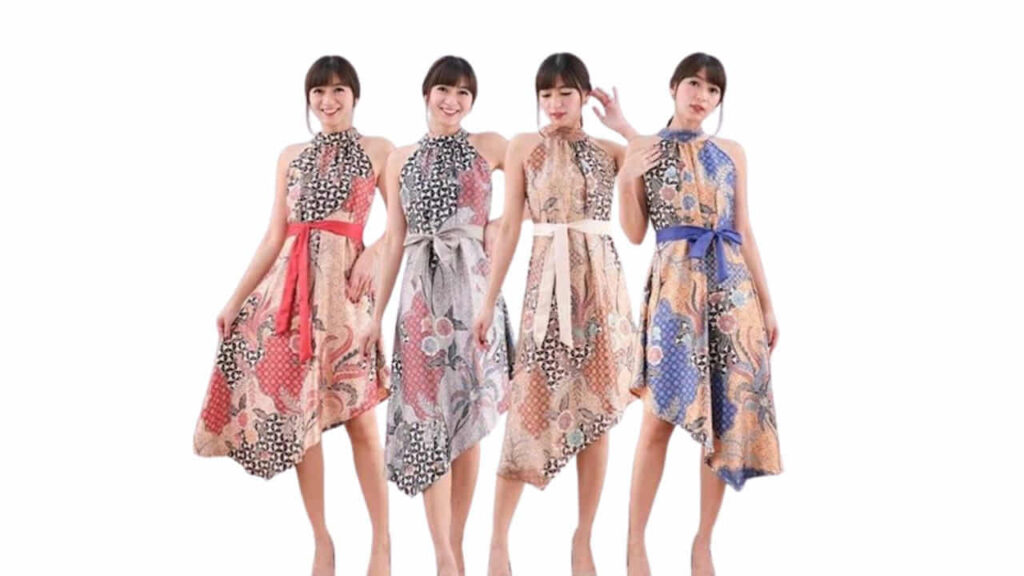 baju batik viral, dress batik satin