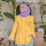 baju gold tudung warna lavender