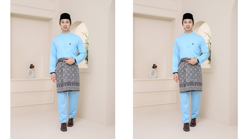 baju melayu teluk belanga lace