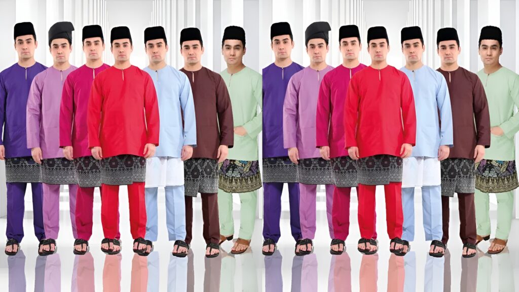 baju melayu teluk belanga moden