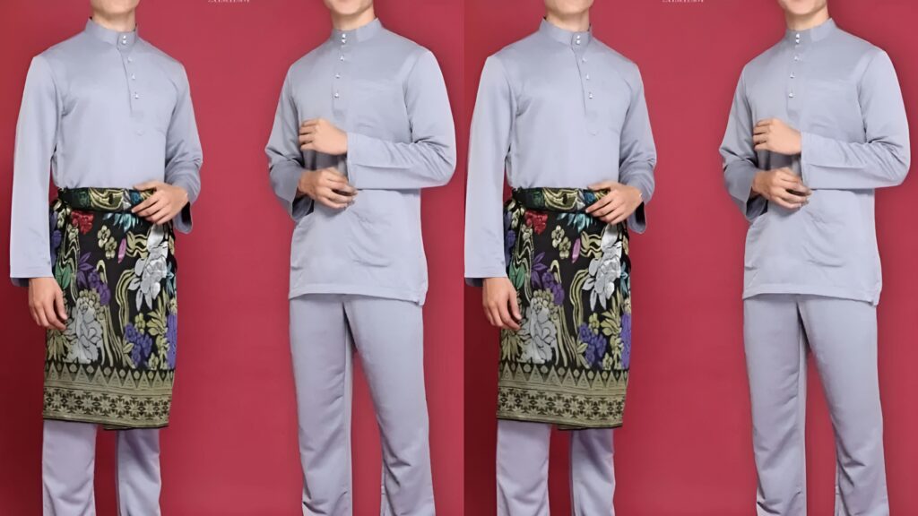 baju melayu teluk belanga tenun