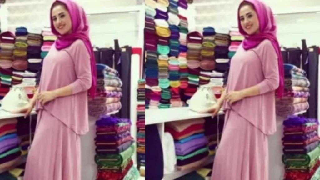 baju pink tudung warna magenta